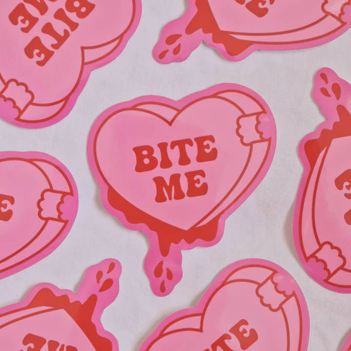 Day Dreamer Studios - Vendita all'ingrosso Adesivo - Bite Me Candy Heart | Adesivo in vinile impermeabile lucido8