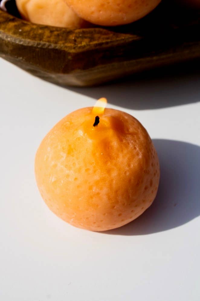 Val Viola Candles - Wholesale Novelty Candle - Orange  Pillar Candle3