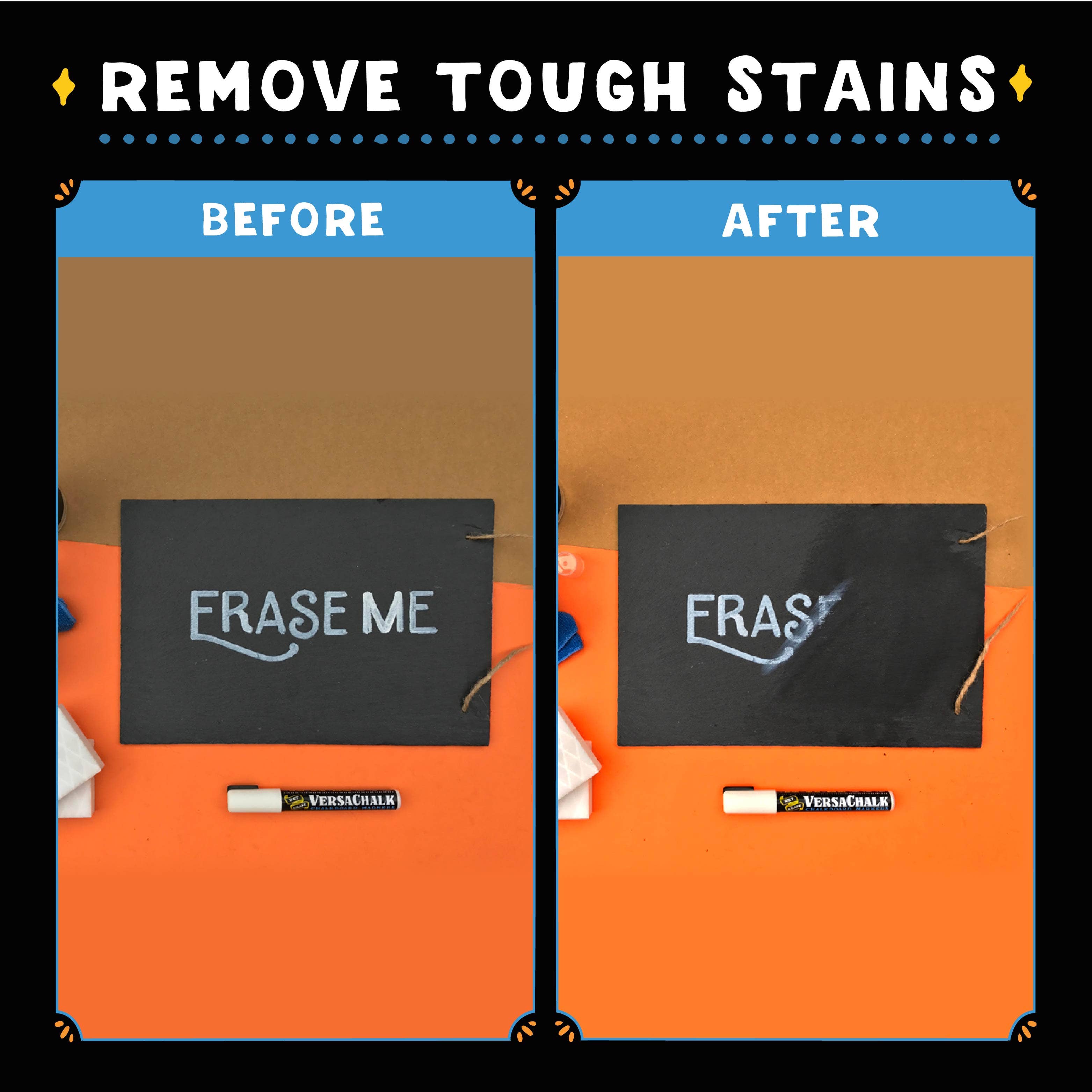 VersaChalk – Lousa por atacado – Kit de Limpeza e Apagador para Quadro, 30mL3