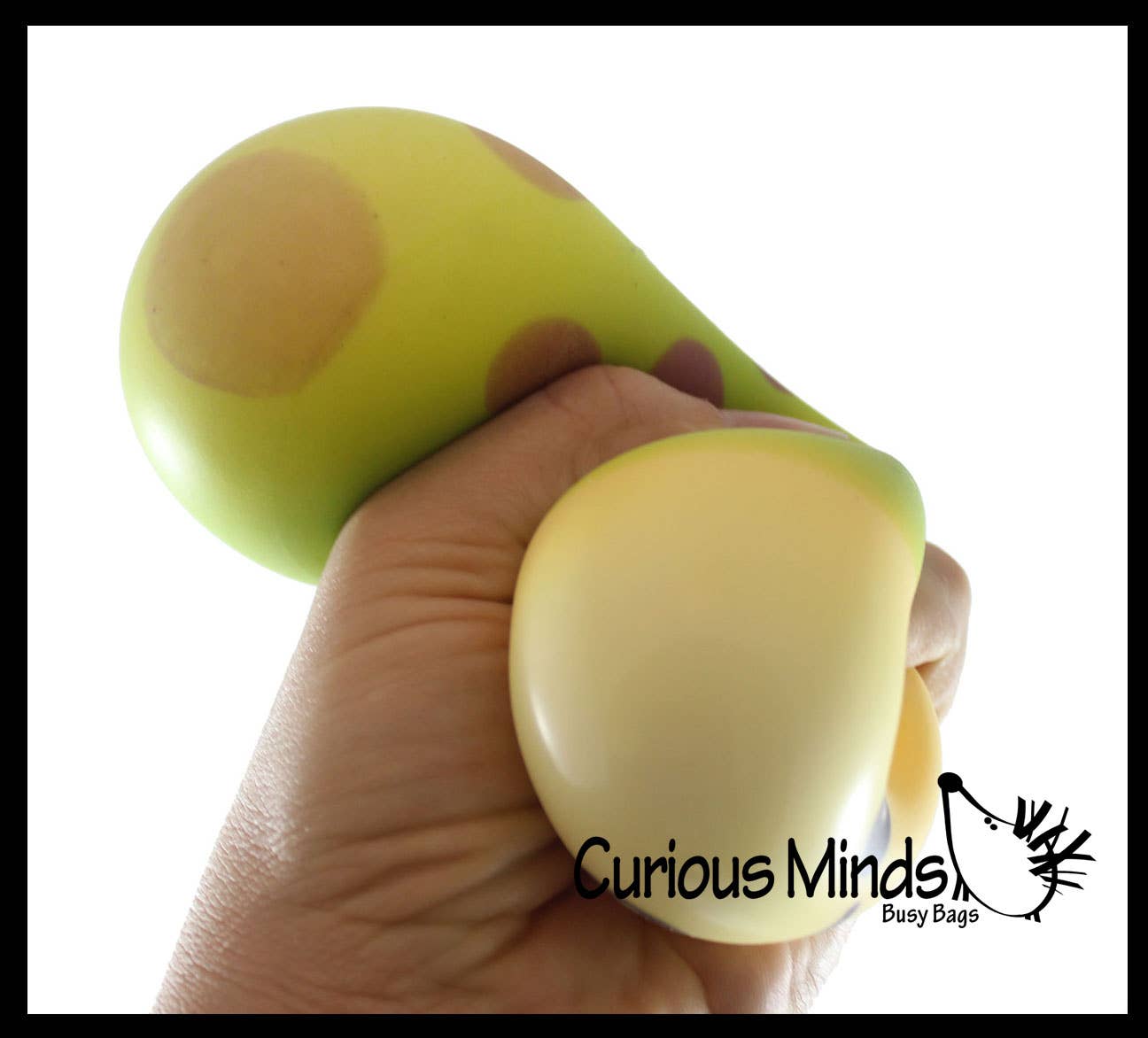 Curious Minds Toys - Wholesale Squishy Toy - Kids & Baby - 1 Mushroom Squishy Squeeze Stress Ball Soft Doh Filling - Li6