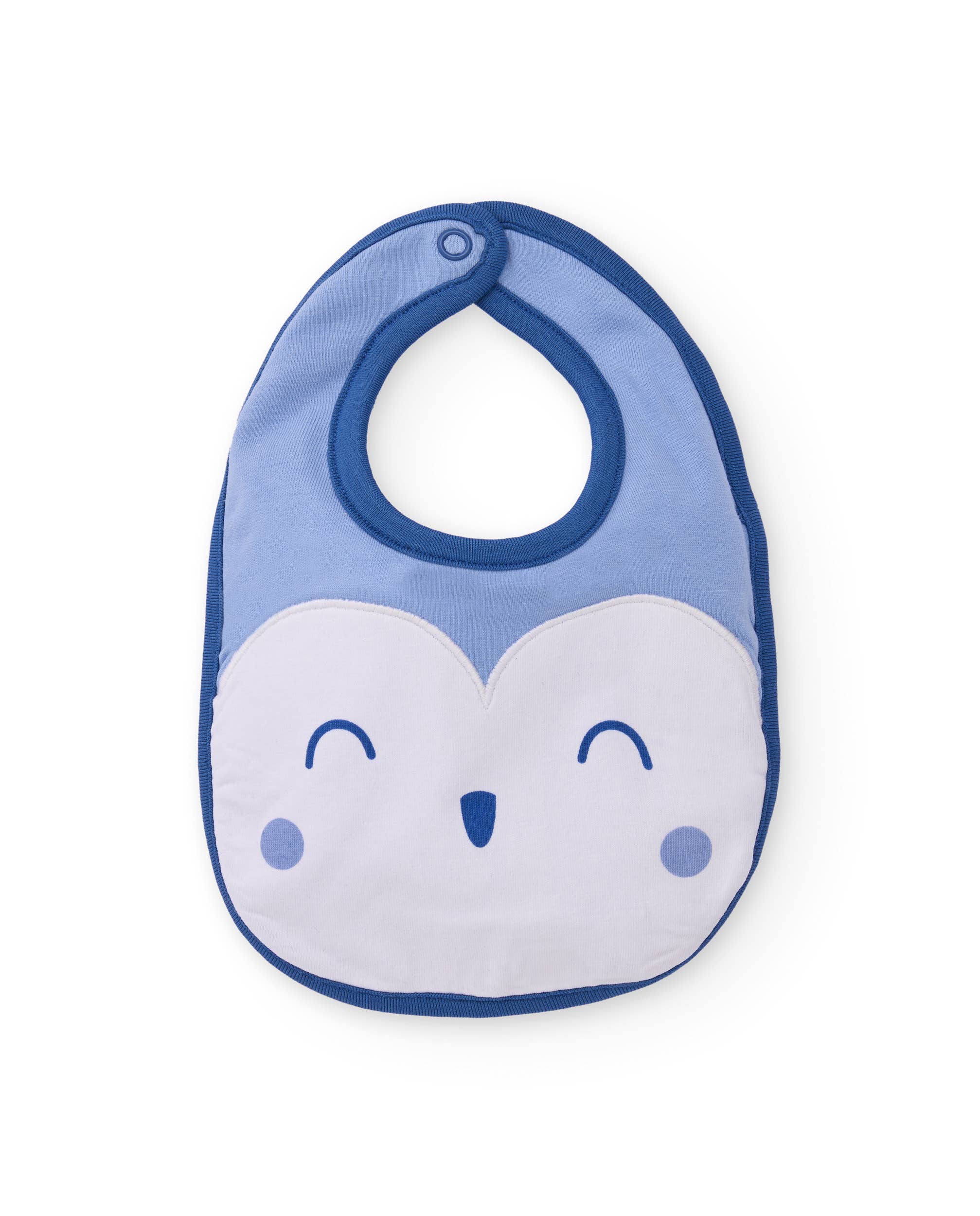 tuc tuc - Wholesale Baby Bib - Baby - Set of two baby boy bibs in blue with owl design2