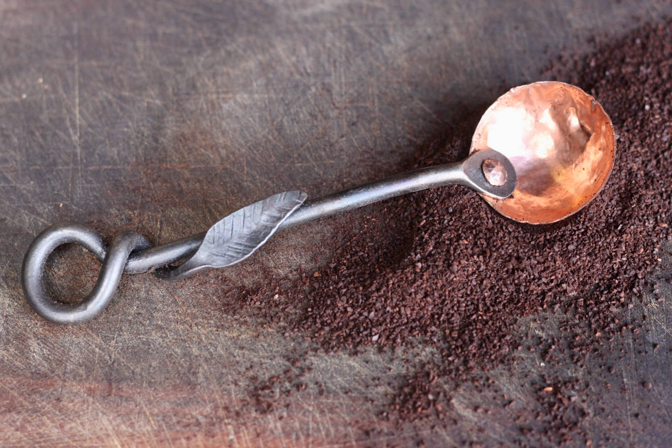 Wicks Forge - Wholesale Measuring Spoon - Coffee Scoop - Leaf2