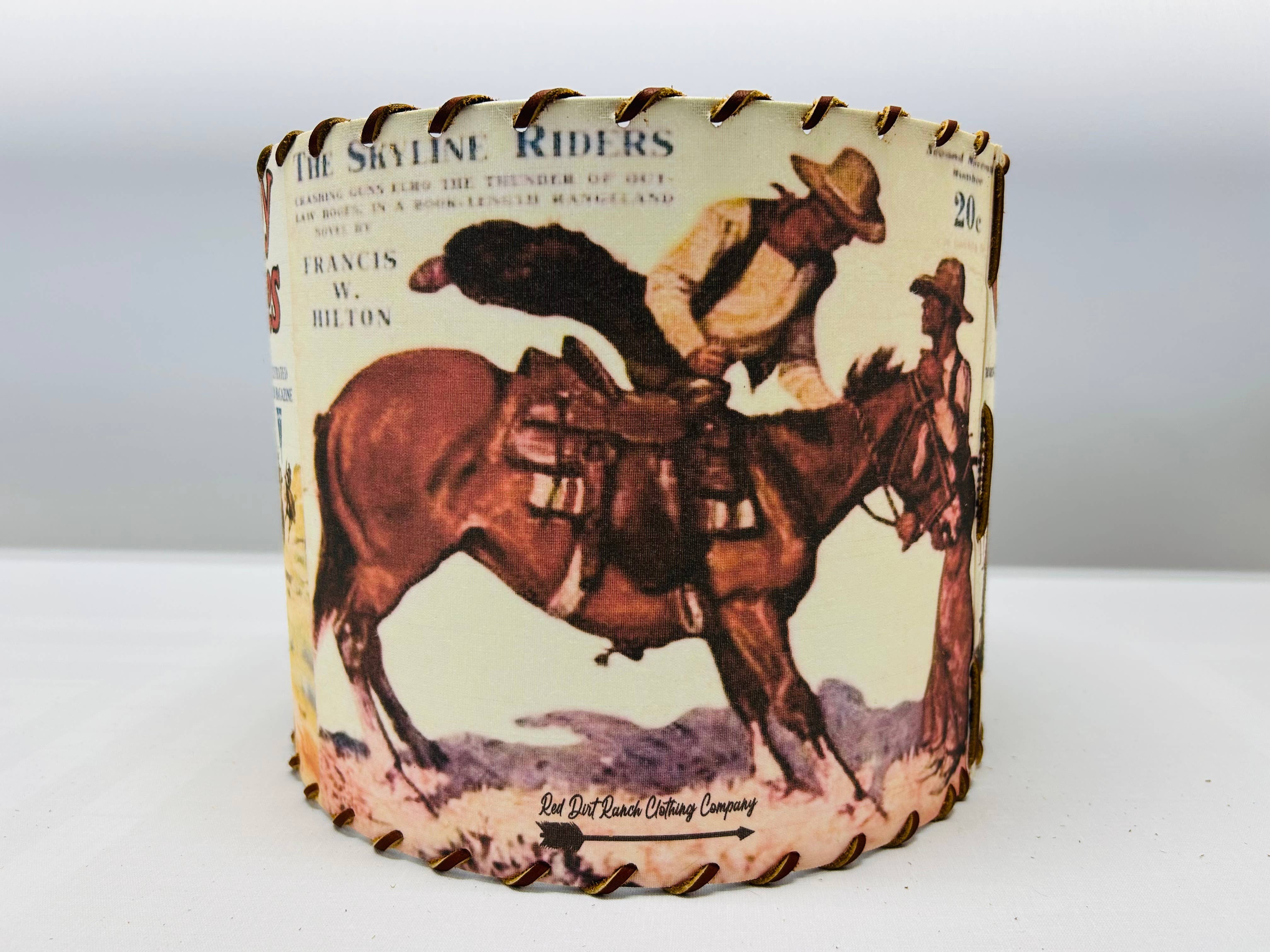 Red Dirt Ranch Clothing Company - Wholesale Lamp Shade - Lampshade Bronc Buster1
