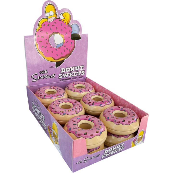 The Simpsons Donut Sweets Candy Tin for wholesale by Cow Crack Wholesale