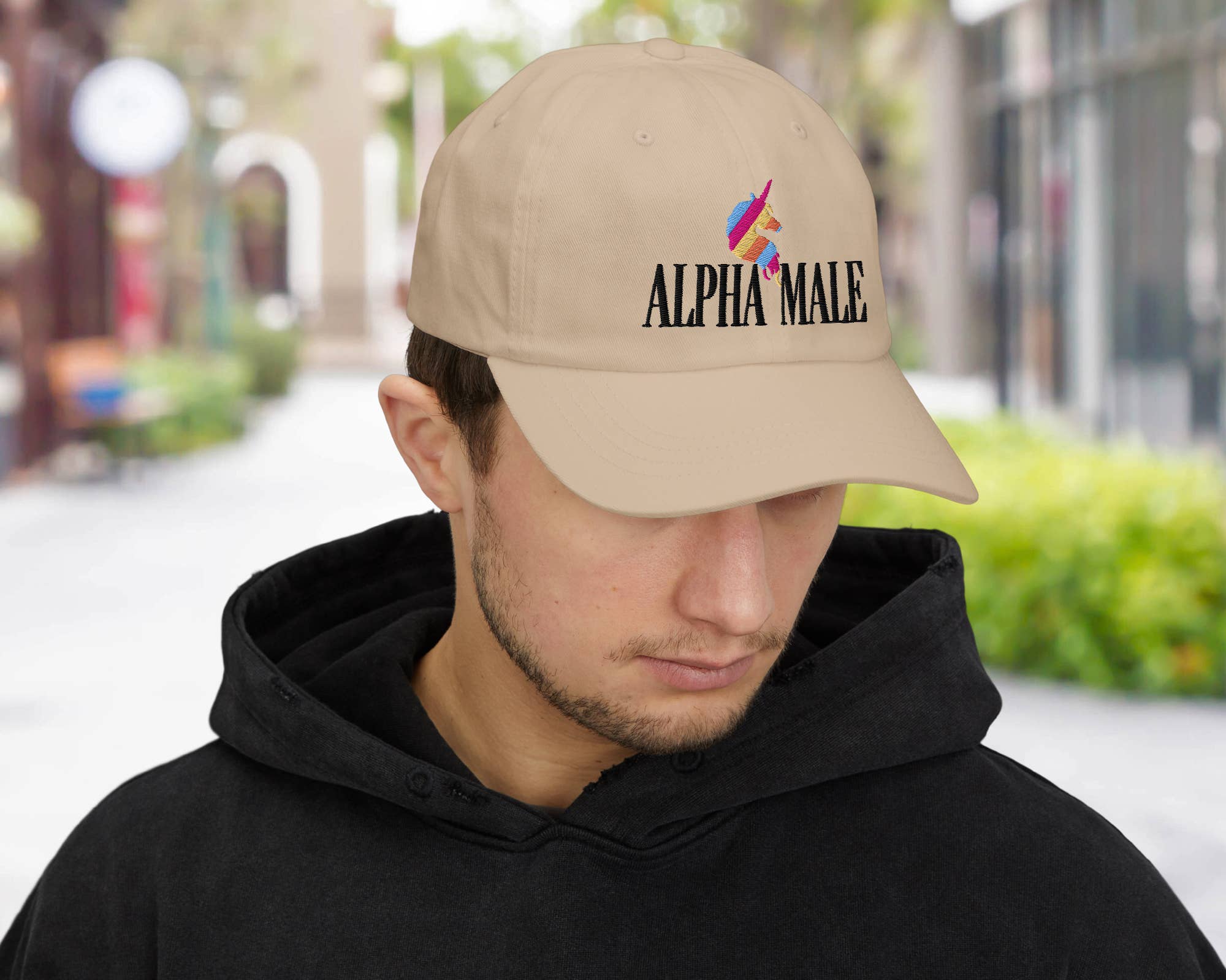 Vivtrek - Wholesale Baseball Cap - Men's - Alpha Male Unicorn Embroidered Hat, Funny Sarcastic Dad Cap3
