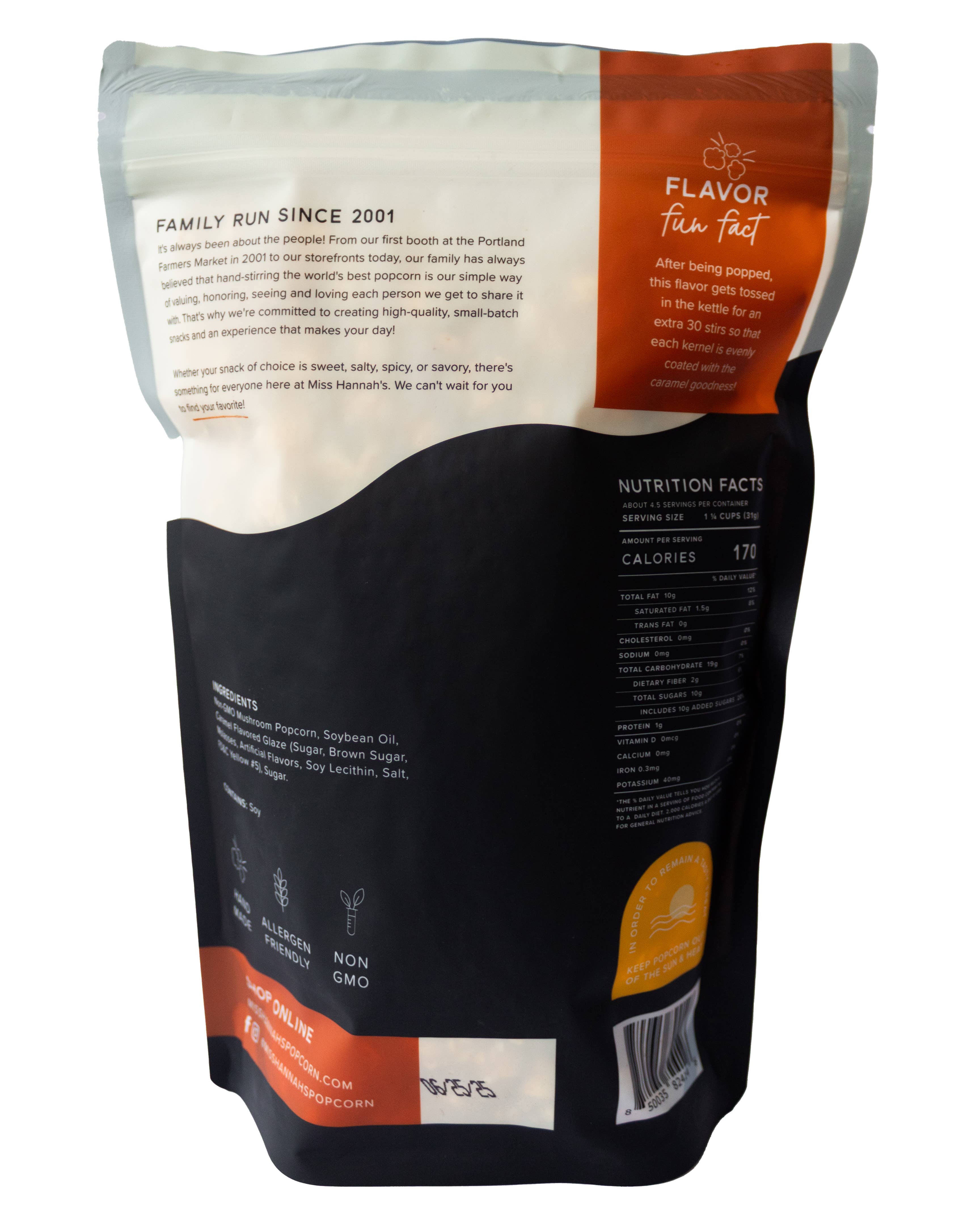 Miss Hannah's Gourmet Popcorn – wholesale Popcorn – Caramel Corn Popcorn1