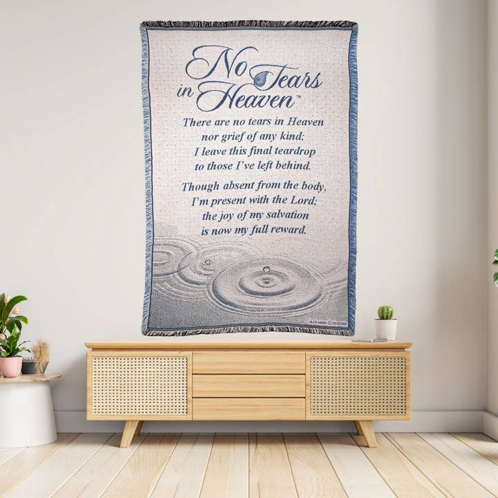 Dicksons - Wholesale Throw Blanket - THROW NO TEARS IN HEAVEN COTTON 46X68