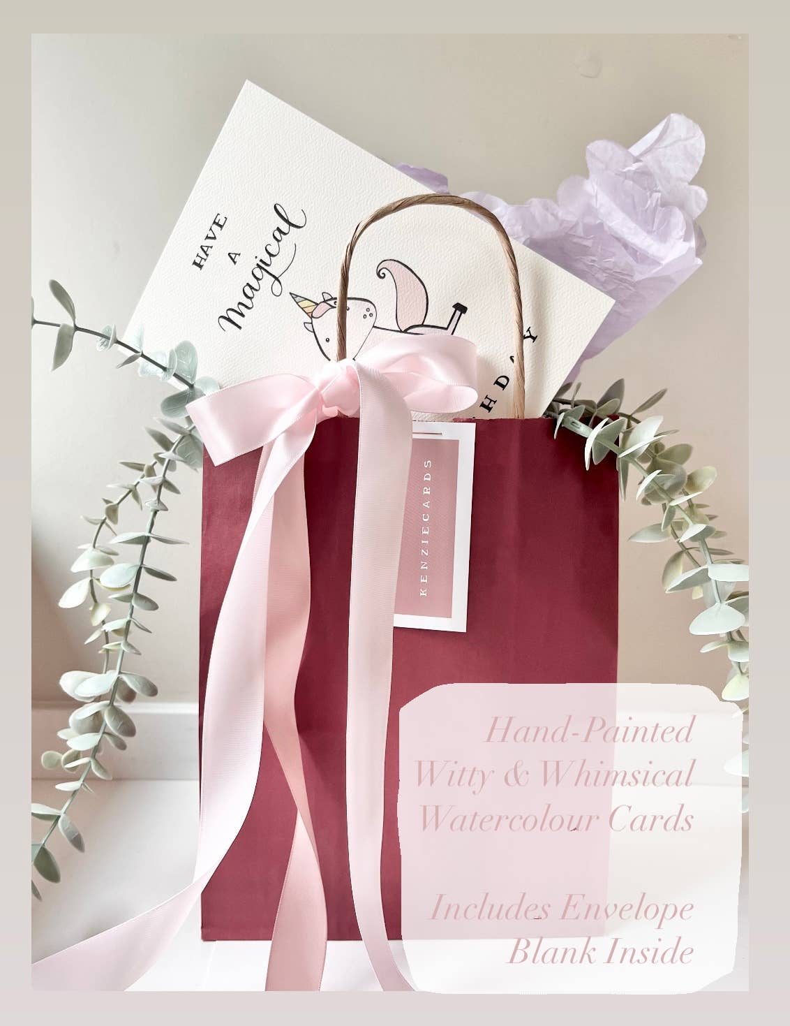 kenziecards - Wholesale Love Card - Anniversary – Punny “You Are My Better Gir-Half” Card2