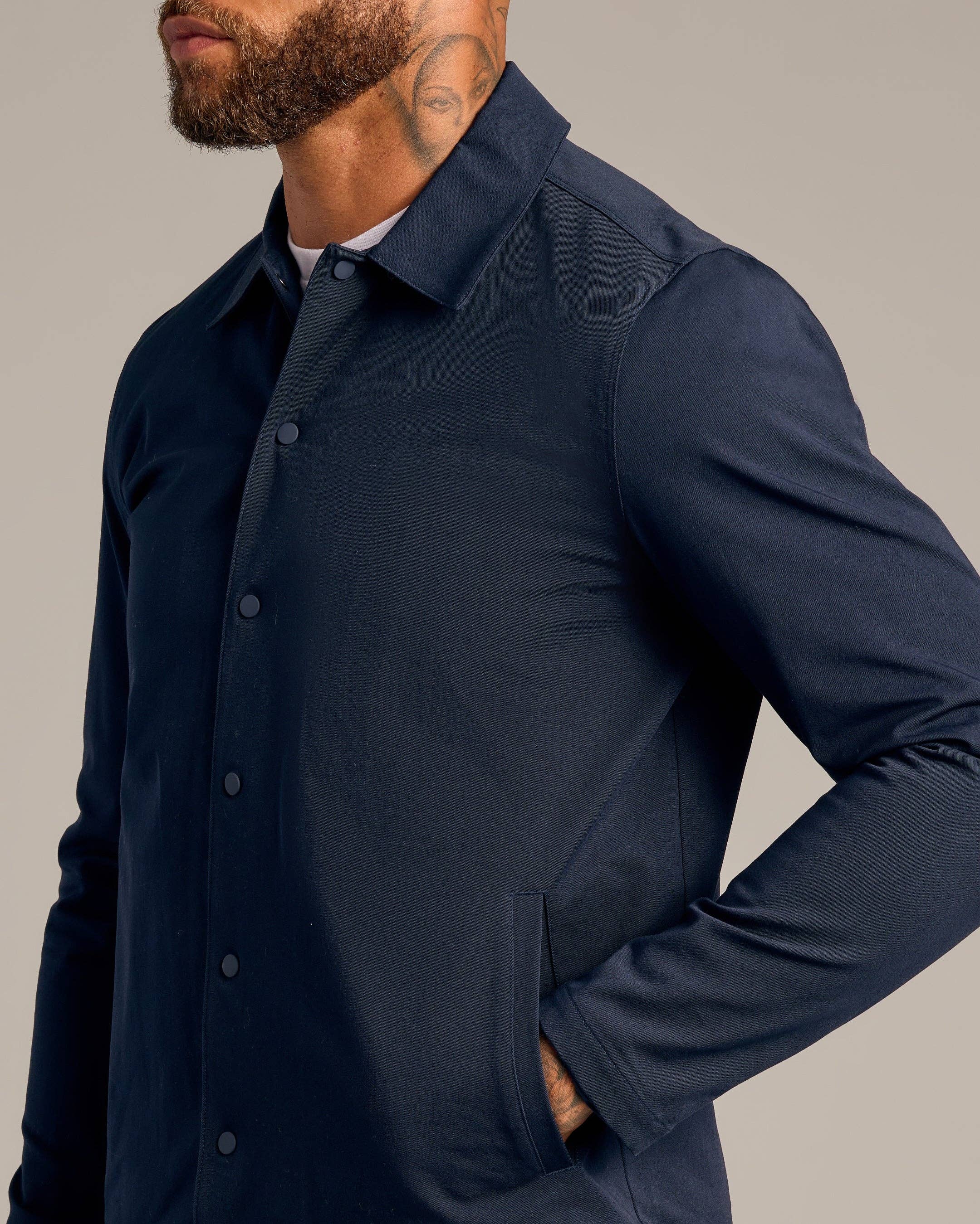 True Classic - Wholesale Jacket - Men's - Navy Coaches Jacket4