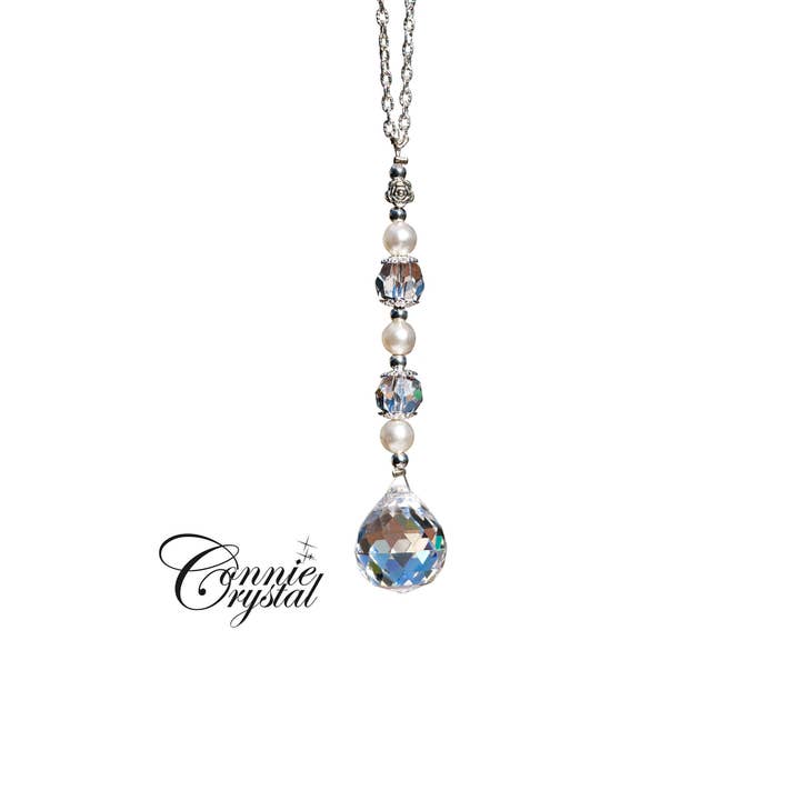 20 mm Clear Crystal ball Suncatcher for wholesale by Connie Crystal