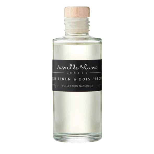 Diffuser Refill - Fresh Linen & Bois Precieux for wholesale by Vanilla Blanc Ltd