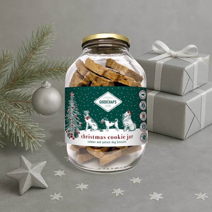 Goodchap's - Wholesale Pet Treats - Dog - Christmas Cookie Jar | 35 Natural Salmon Dog Biscuits2