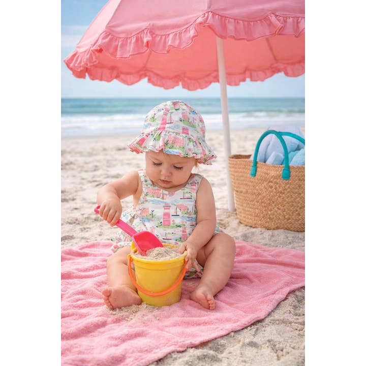 Ensemble Bulles et Chapeau pour Bébé Fille St Bart pour la vente par Marco and Lizzy