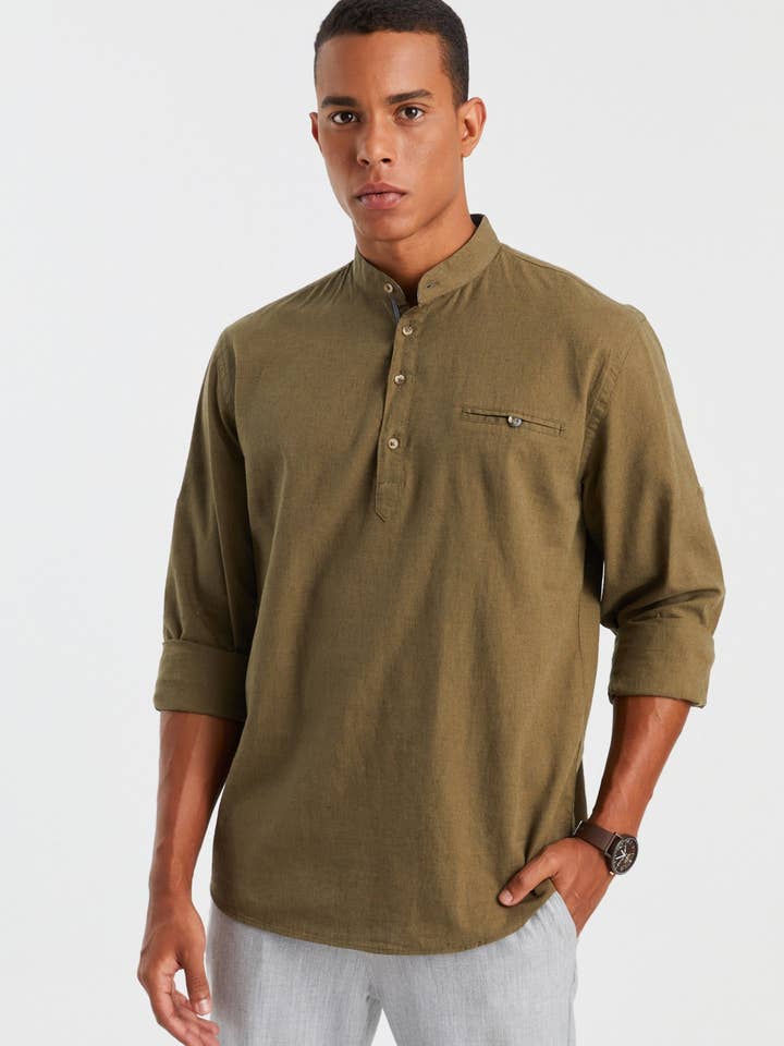 Herrskjorta Långärmad LN-3865 för wholesale av Leif Nelson GmbH