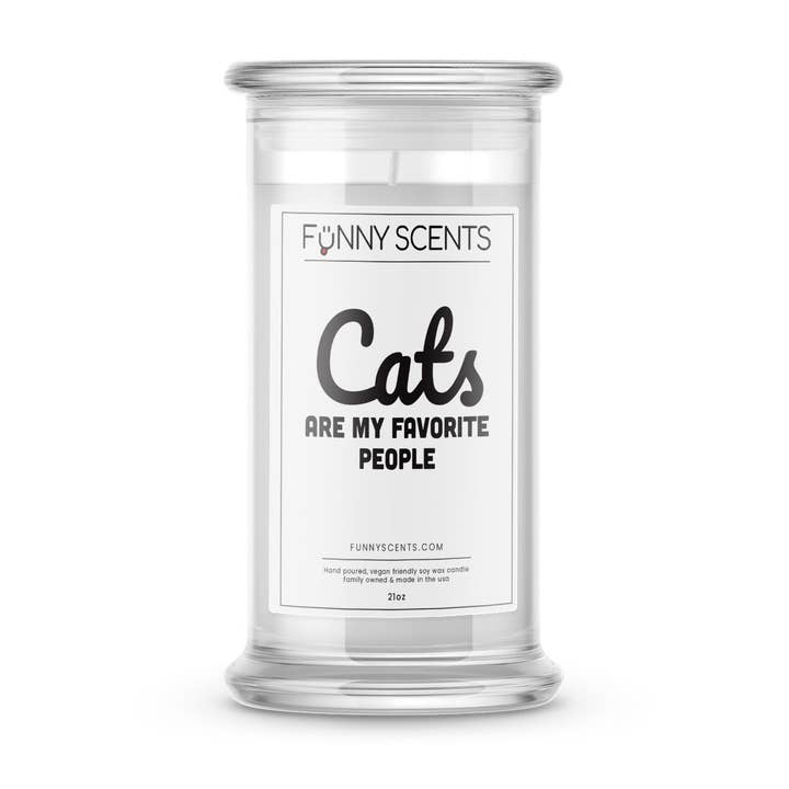 Cats Are My Favorites People Funny Candles for wholesale by JewelryCandles.com