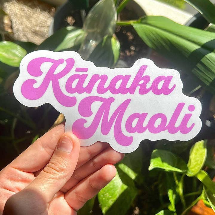Mahea Leah - Wholesale Sticker - Kanaka Maoli Vinyl Sticker (Pink)0