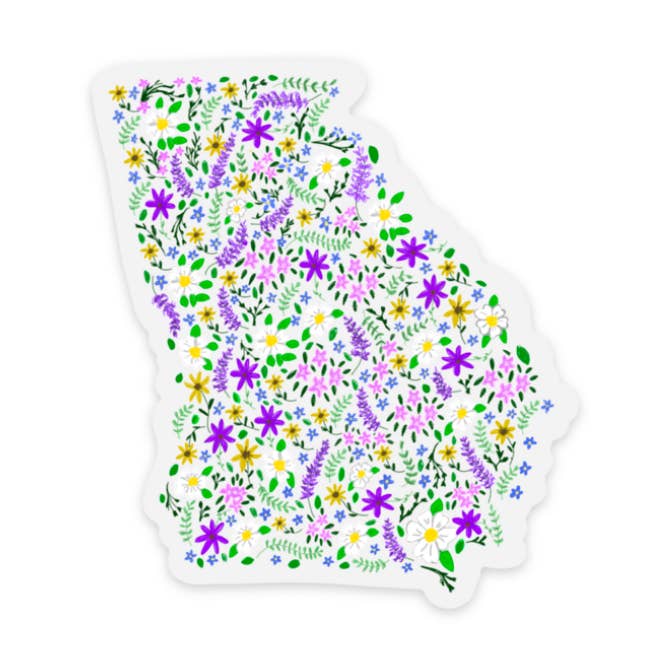 Georgia Flowers - Sticker for wholesale by Kevin & Kaia