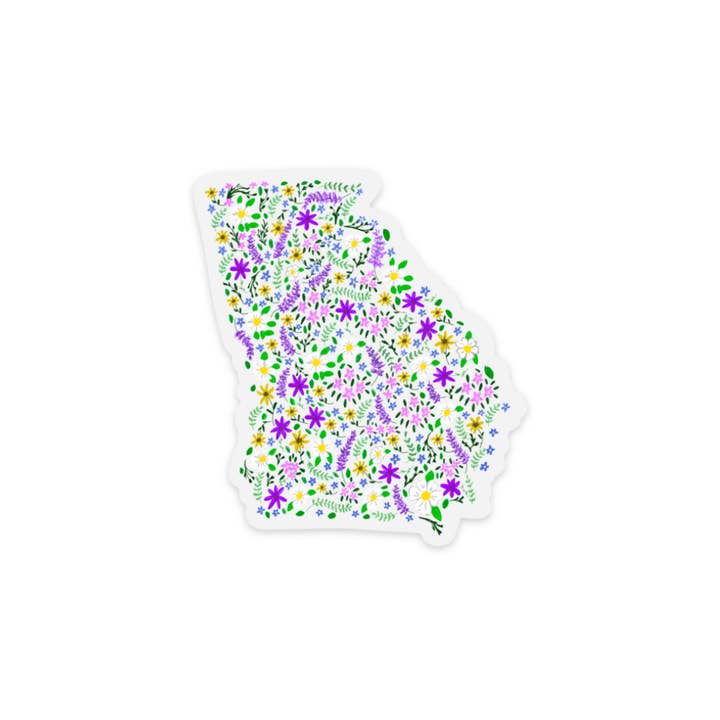Georgia Flowers - Sticker for wholesale by Kevin & Kaia