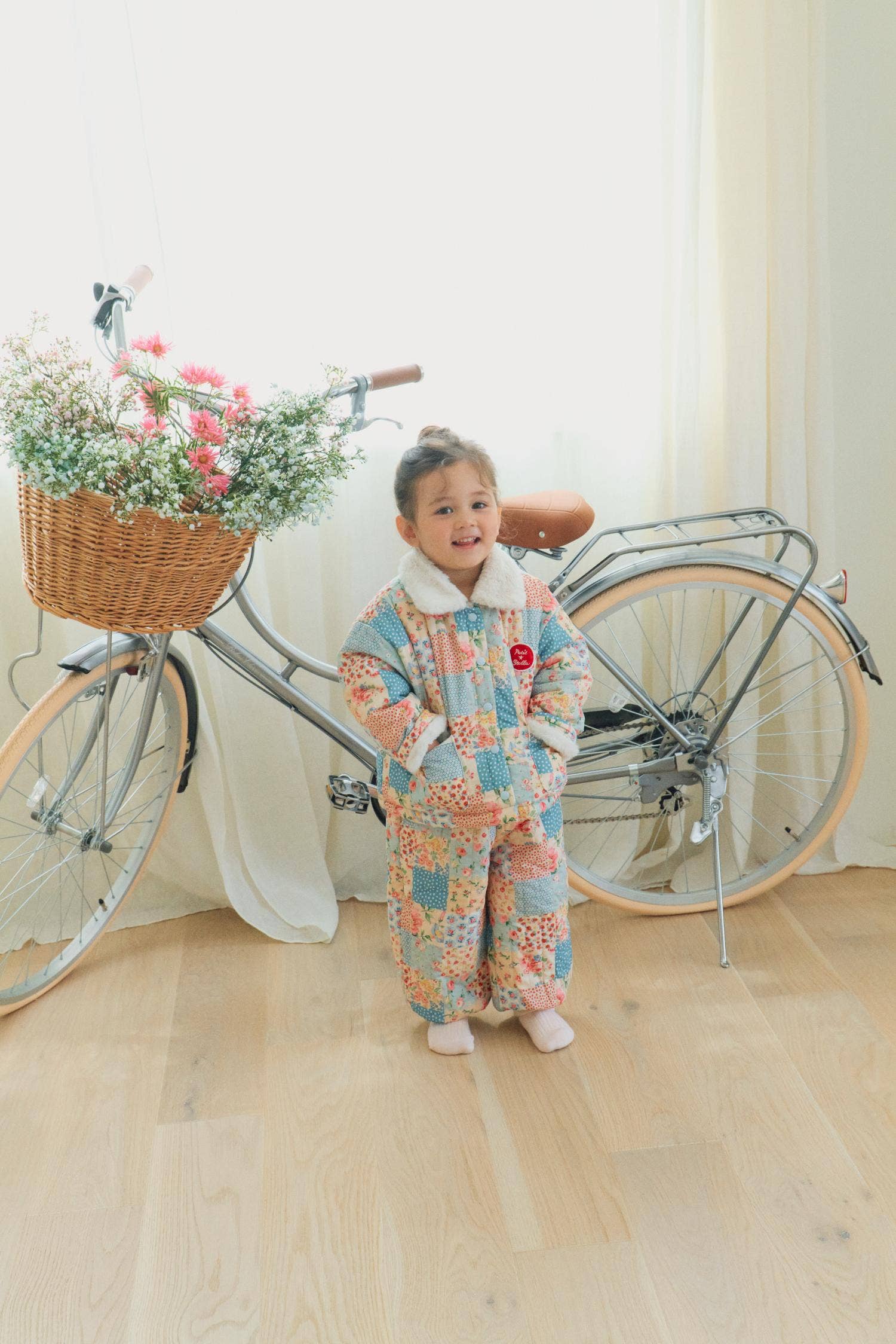 Petit Stella - Wholesale Pants - Kids - Flora Patch Cozy Cotton Pants1