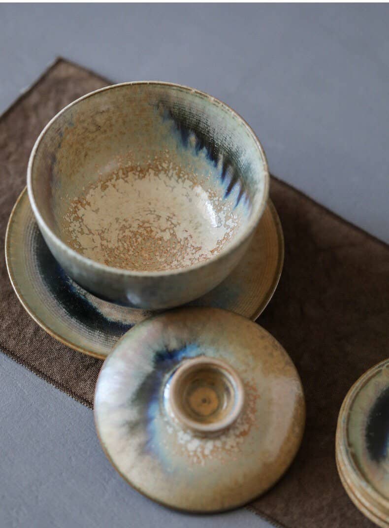 Gohobi （We cover U.S. import duties） – wholesale Tea set – Gohobi Handmade Chai Kiln Gaiwan6