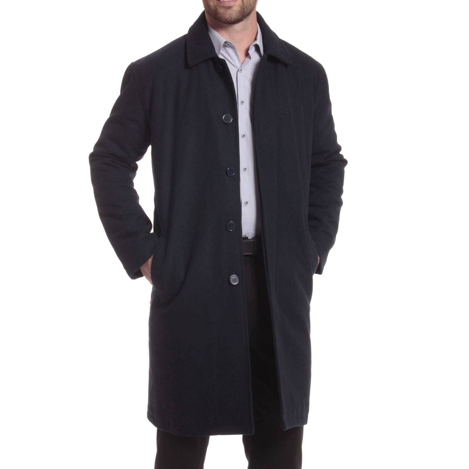 Alpine Swiss – Gabardine - Homem por atacado – Jaqueta masculina Zach na altura do joelho Top Coat Trench Wool Blend Over9