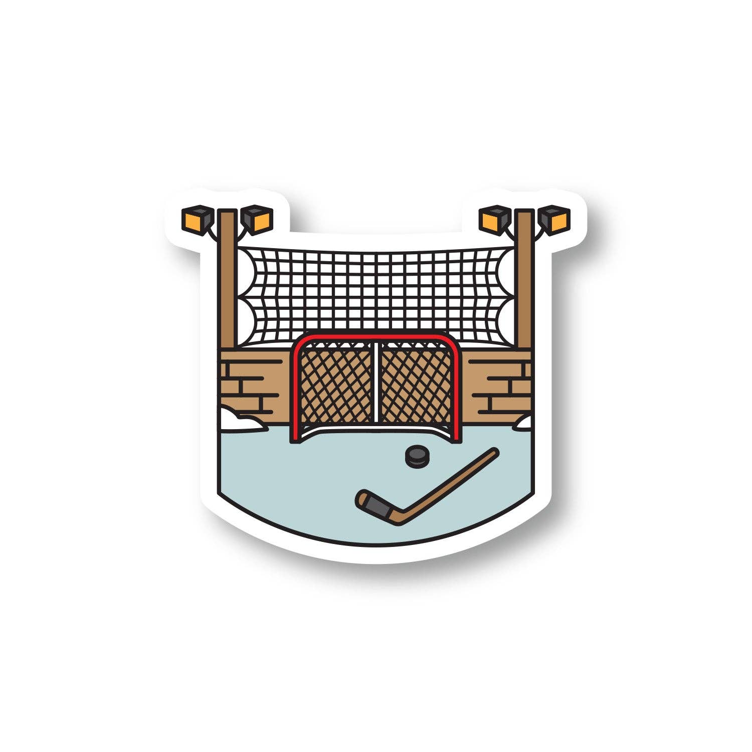 Wild North Co - Wholesale Sticker - Hockey Rink Sticker1