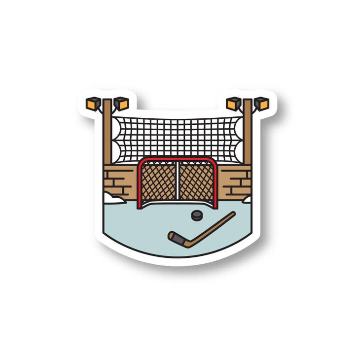 Wild North Co - Wholesale Sticker - Hockey Rink Sticker1