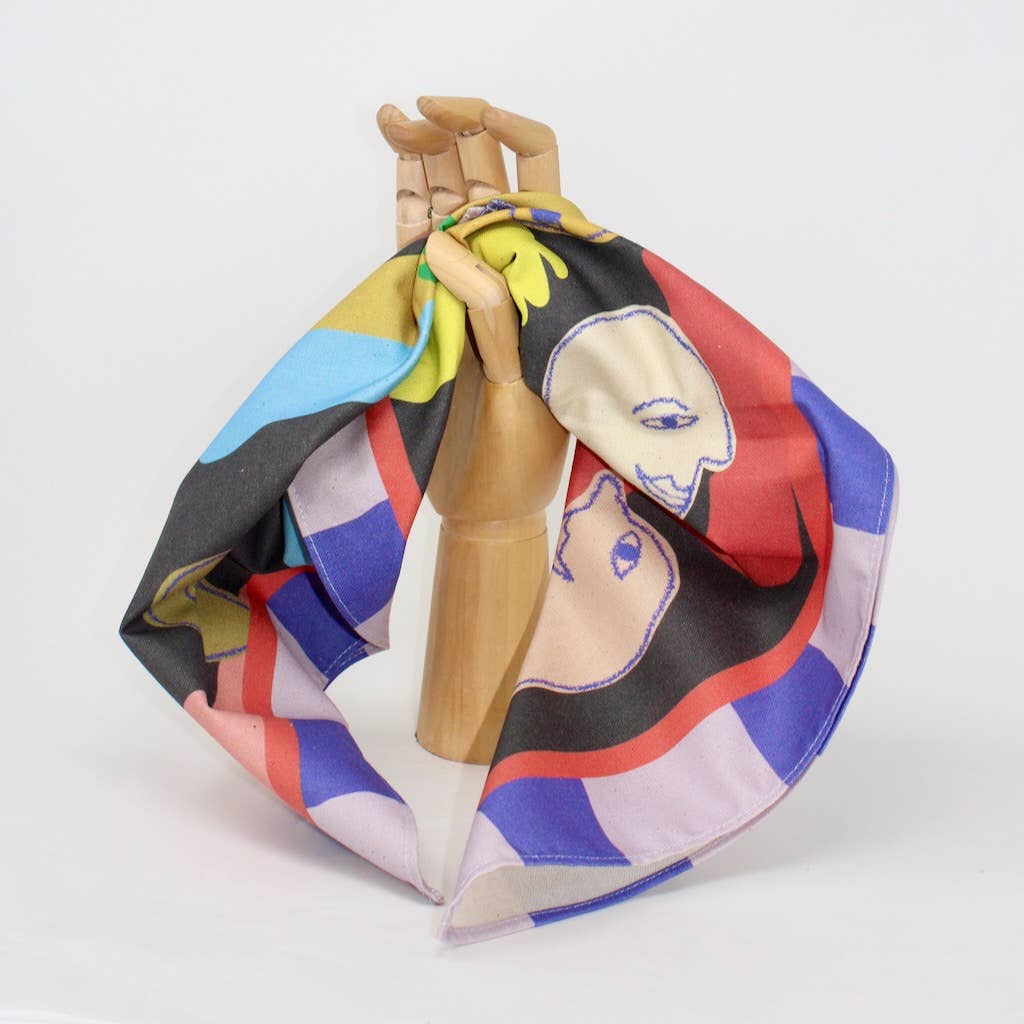 Ark Colour Design – Großhandel Bandana – Unisex – Halstuch Big Waves, Happy Faces2