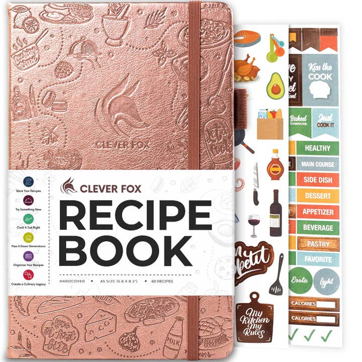 Recipe Book for wholesale by Clever Fox Planners