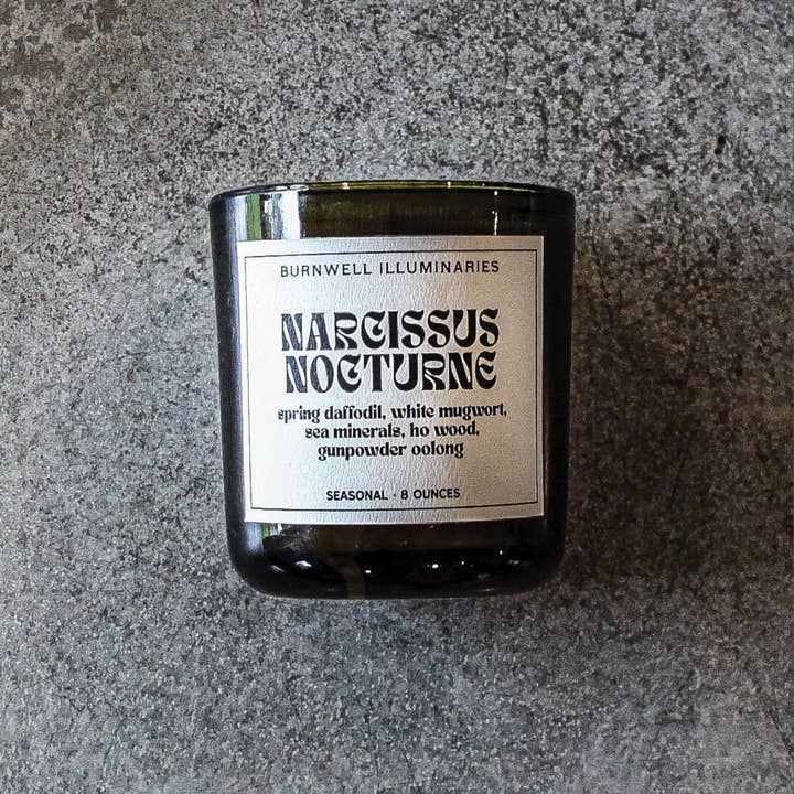 Barnaby Black - Wholesale Jar/Filled Candle - NARCISSUS NOCTURNE - BURNWELL CANDLE