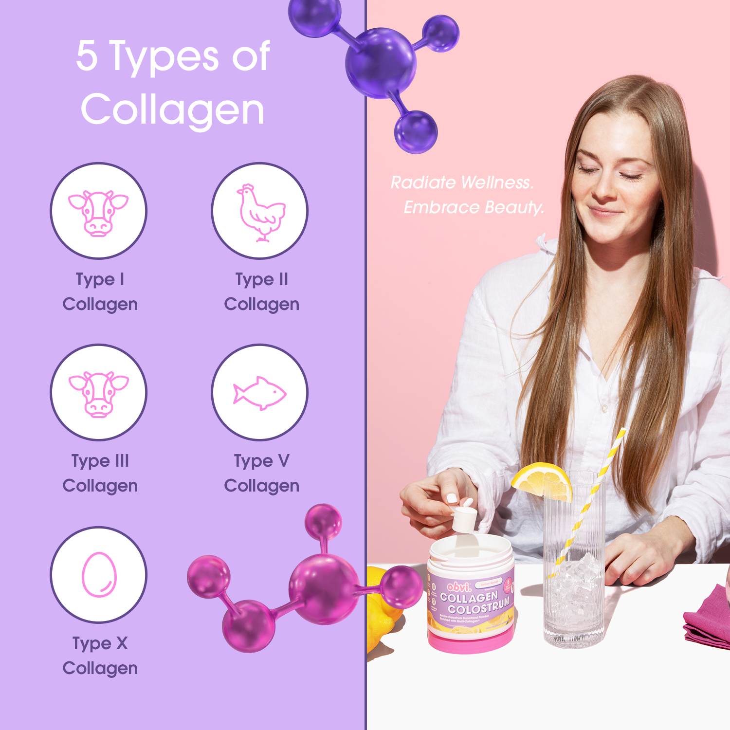 Obvi – Großhandel Nahrungsergänzungsmittel/Vitamin zum Einnehmen – Obvi Collagen Colostrum – Lemon Sorbet2
