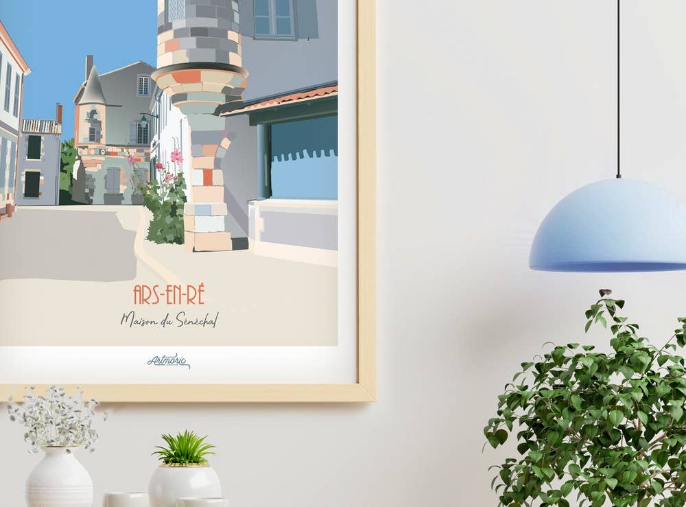 Artmoric - Vente Affiche d'art - Ars-en-Ré / Maison du Sénéchal2
