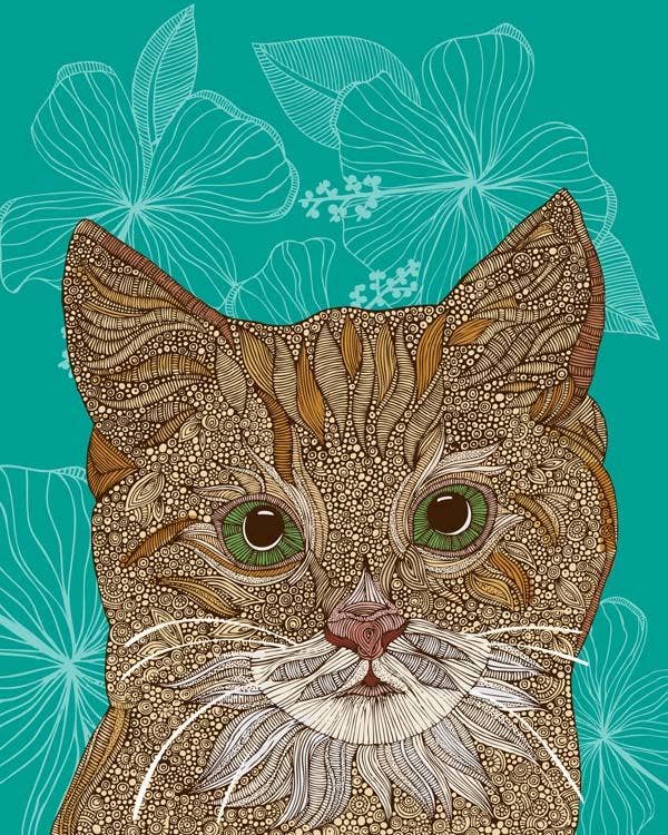 Valentina Harper - Wholesale Art Print - Missy the cat Art Print1