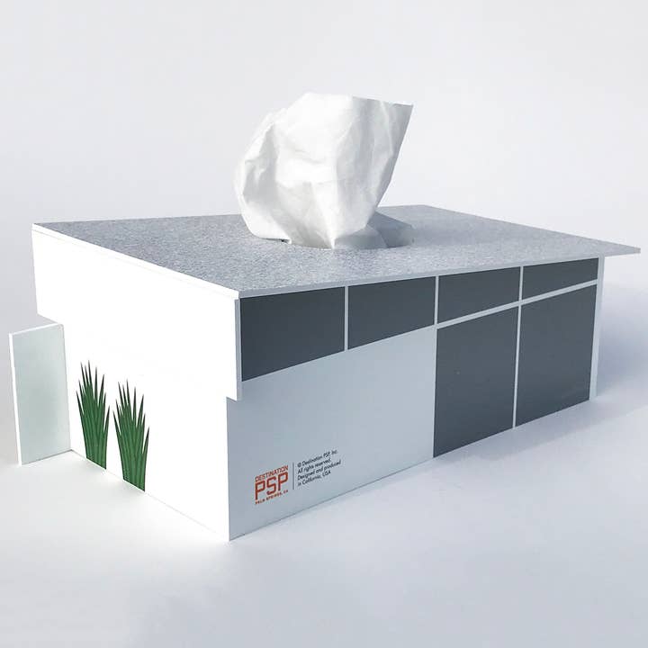 Destination PSP - Vente Boîtes à mouchoirs - Housse pour boîte à mouchoirs Midcentury - Wedge House3