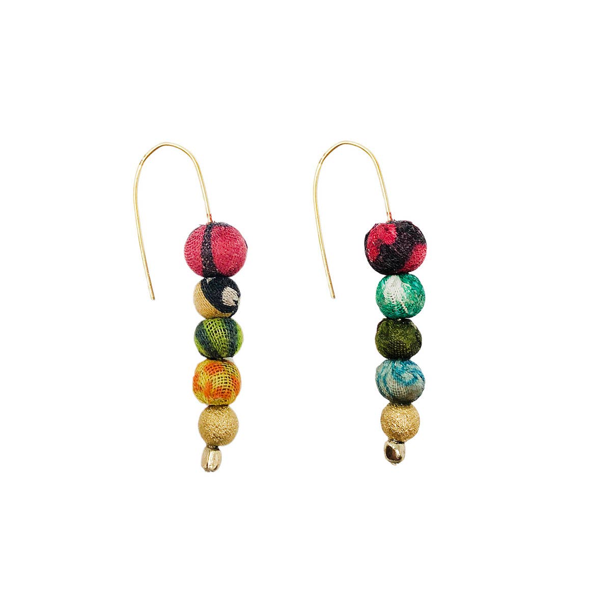WorldFinds - Wholesale Dangle Earrings - Kantha Kamla Earrings2
