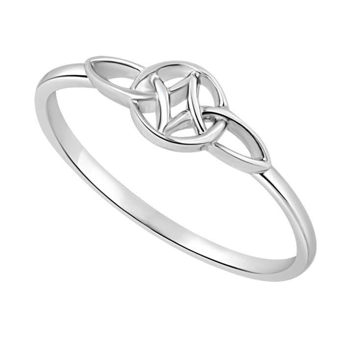 Silver Jewellery Cavern Wholesale - Venta al por mayor Anillo de banda/apilable - Hermoso y delicado anillo celta