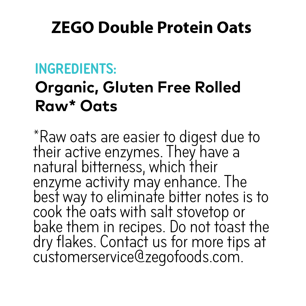 Zego - Wholesale Oats - Organic Gluten-free Double Protein Oats (14 Oz)21