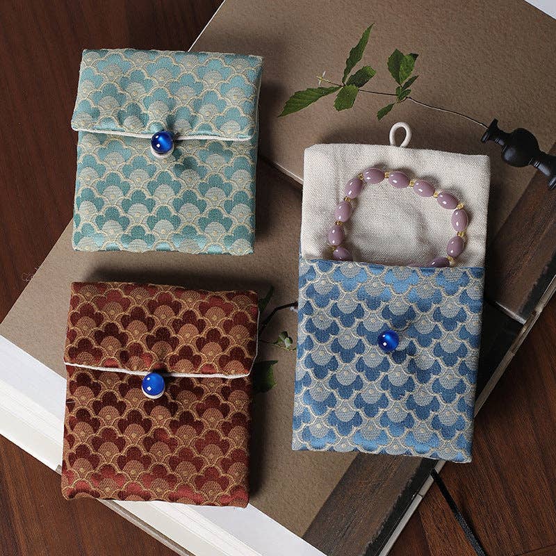 Gohobi （We cover U.S. import duties） – Großhandel Schmuckschatulle/-Organizer – Gohobi Deluxe Armbandtasche aus chinesischem Brokat7