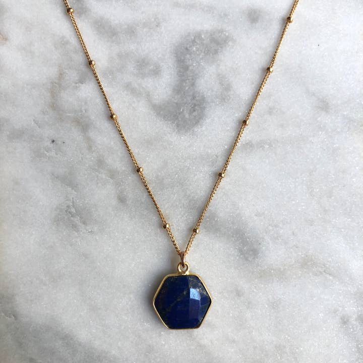 Collier Light Your Path - Lapis Lazuli pour la vente par Samata Stones