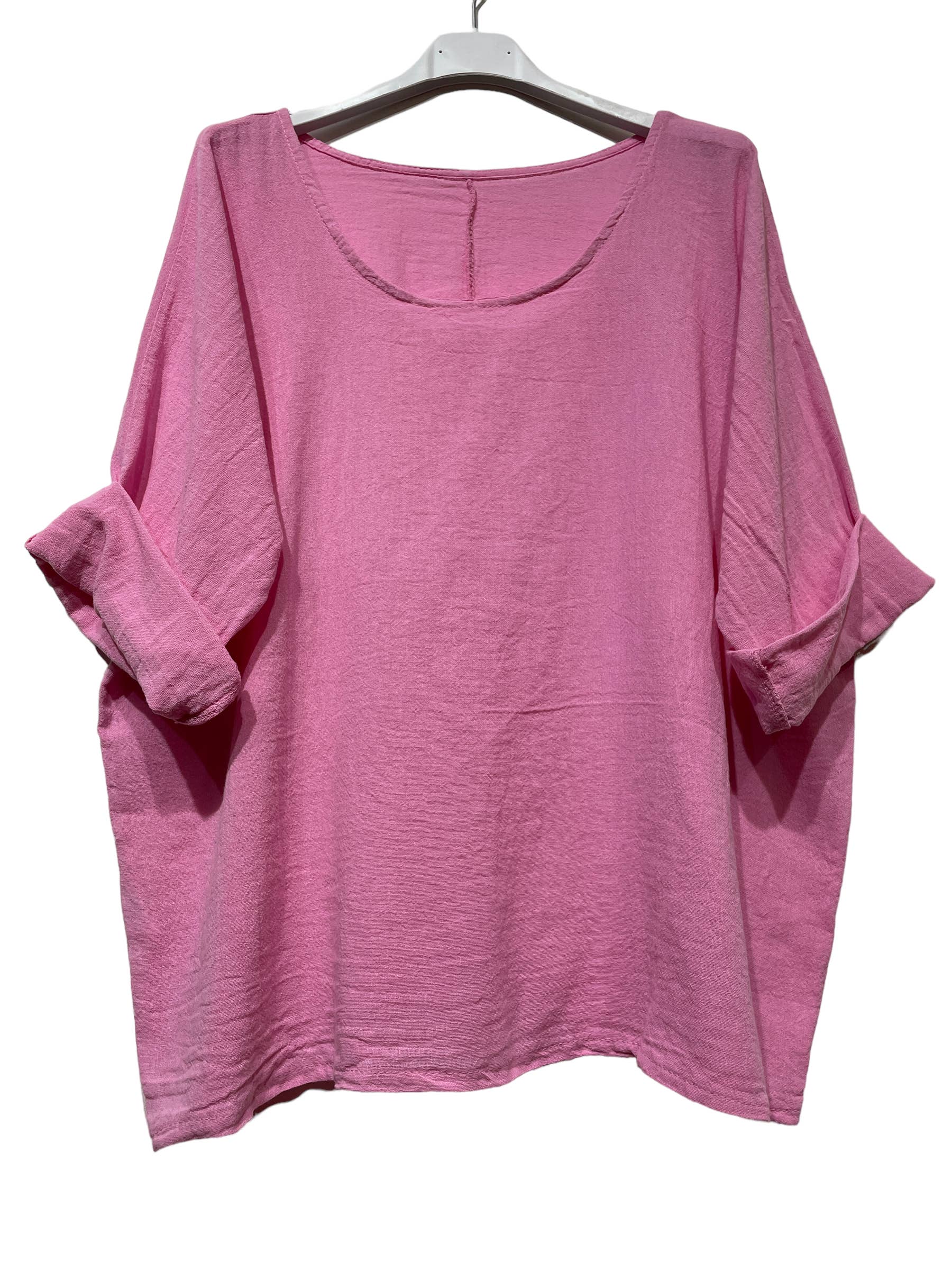 LINEN & COTTON HOUSE – Engroshandel T-shirt – til kvinder – Crop-top i bomuld og hør, bedst sælgende model 101160