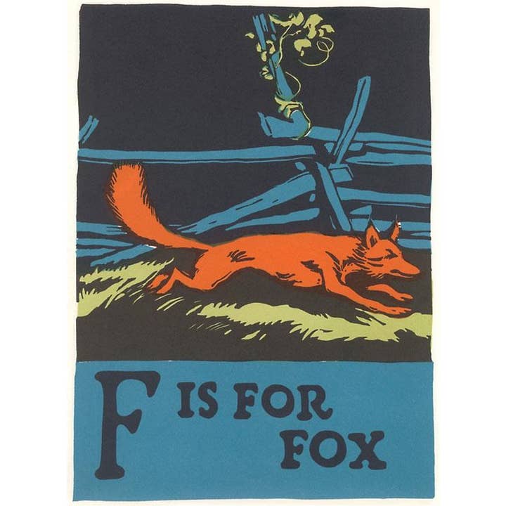 Ansichtkaart KF-478 F is voor Vos voor wholesale door Found Image Press