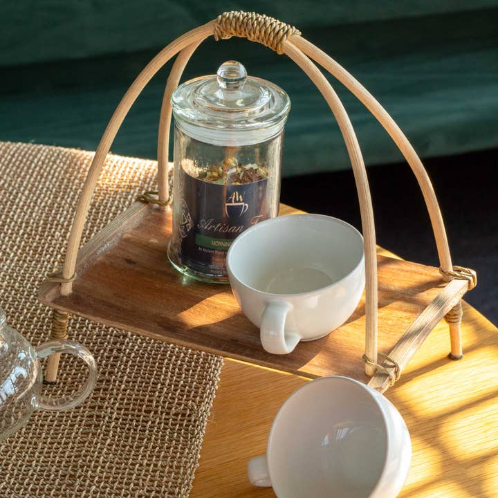 AW Artisan - Wholesale Kitchen Storage/Organizer - Coconut Leaf Tea Holder - Natural1