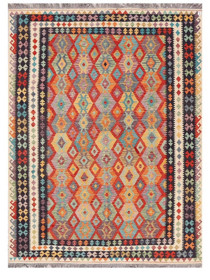 Tapis Kilim de Maimana Afghanistan - 350 x 257 cm pour la vente par Imaco Rugs