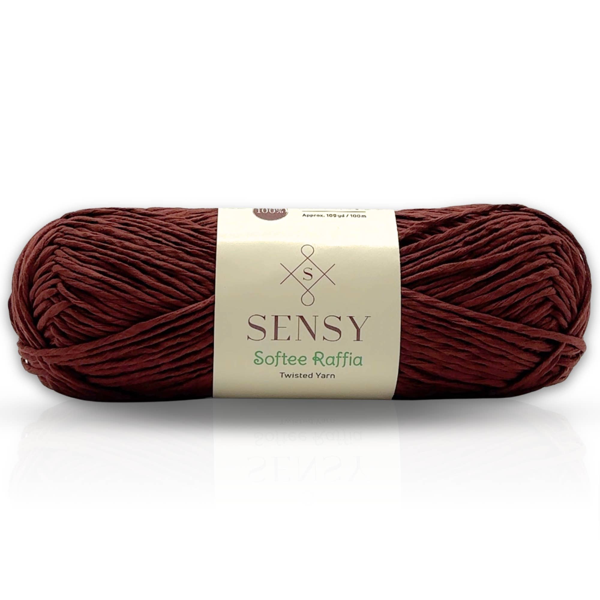 Sensy - Wholesale Yarn - Sensy Softee Raffia Twisted Yarn, 3.5 oz, 109 Yards, 100% Polyester, Gauge 4 Medium30