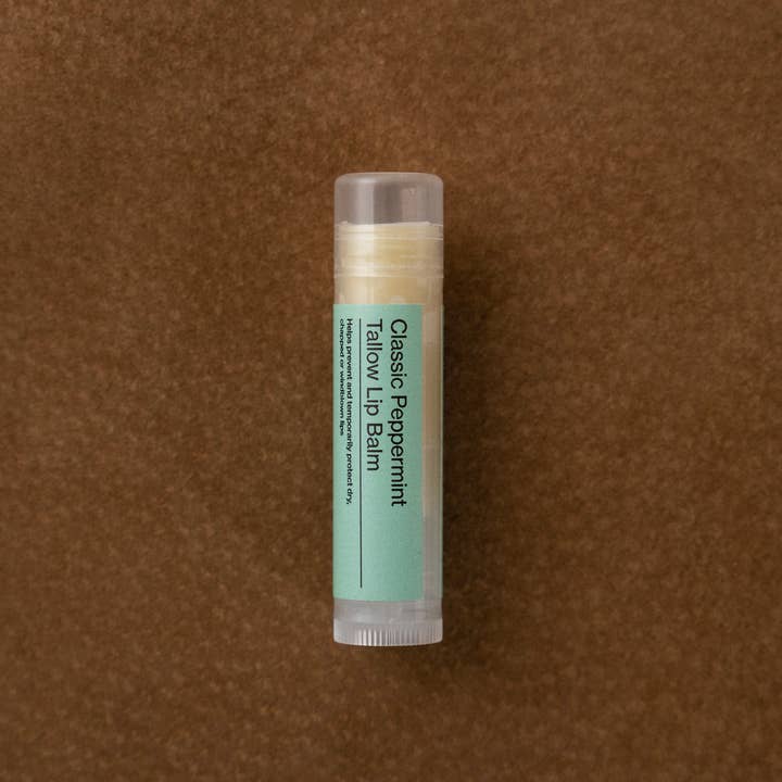 SUMMER SOLACE- Regenerative Tallow Beauty - Vendita all'ingrosso Burro di cacao - Balsamo labbra classico alla menta piperita rinfrescante al sego, 4,25 g7