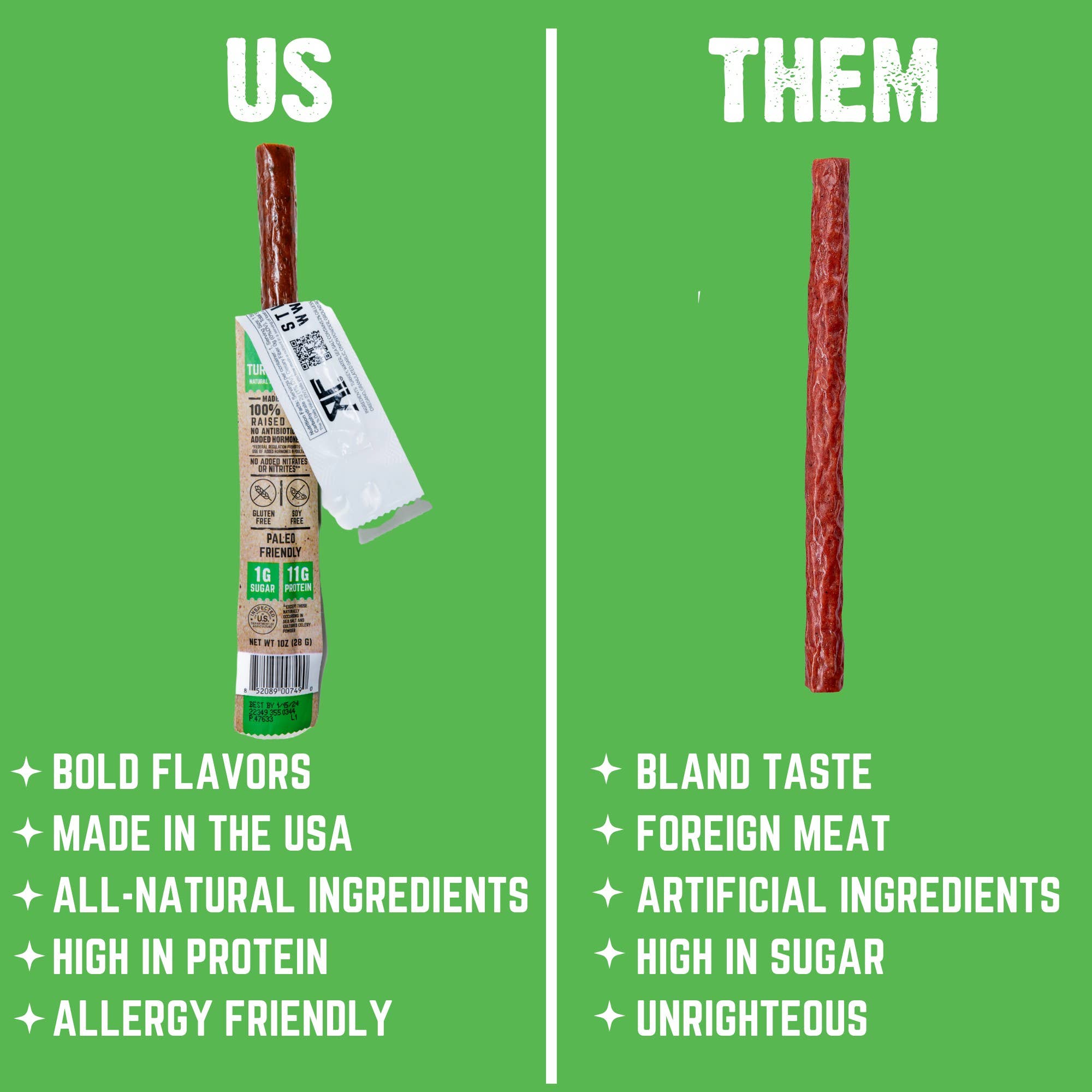 Righteous Felon Craft Jerky - Wholesale Jerky - Lemon Pepper Turkey Stick - 24 Pack3