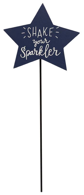 The Hearthside Collection - Venta al por mayor Postes de jardín/césped - Estaca para plantas Patriotic Star, 3 unidades3