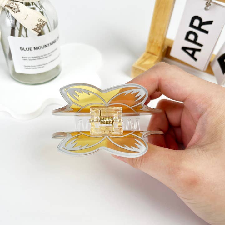 mildstyles - Vente Pince à cheveux – femme - Écharpe de dessin animé avec pince à cheveux pour chat et animal2