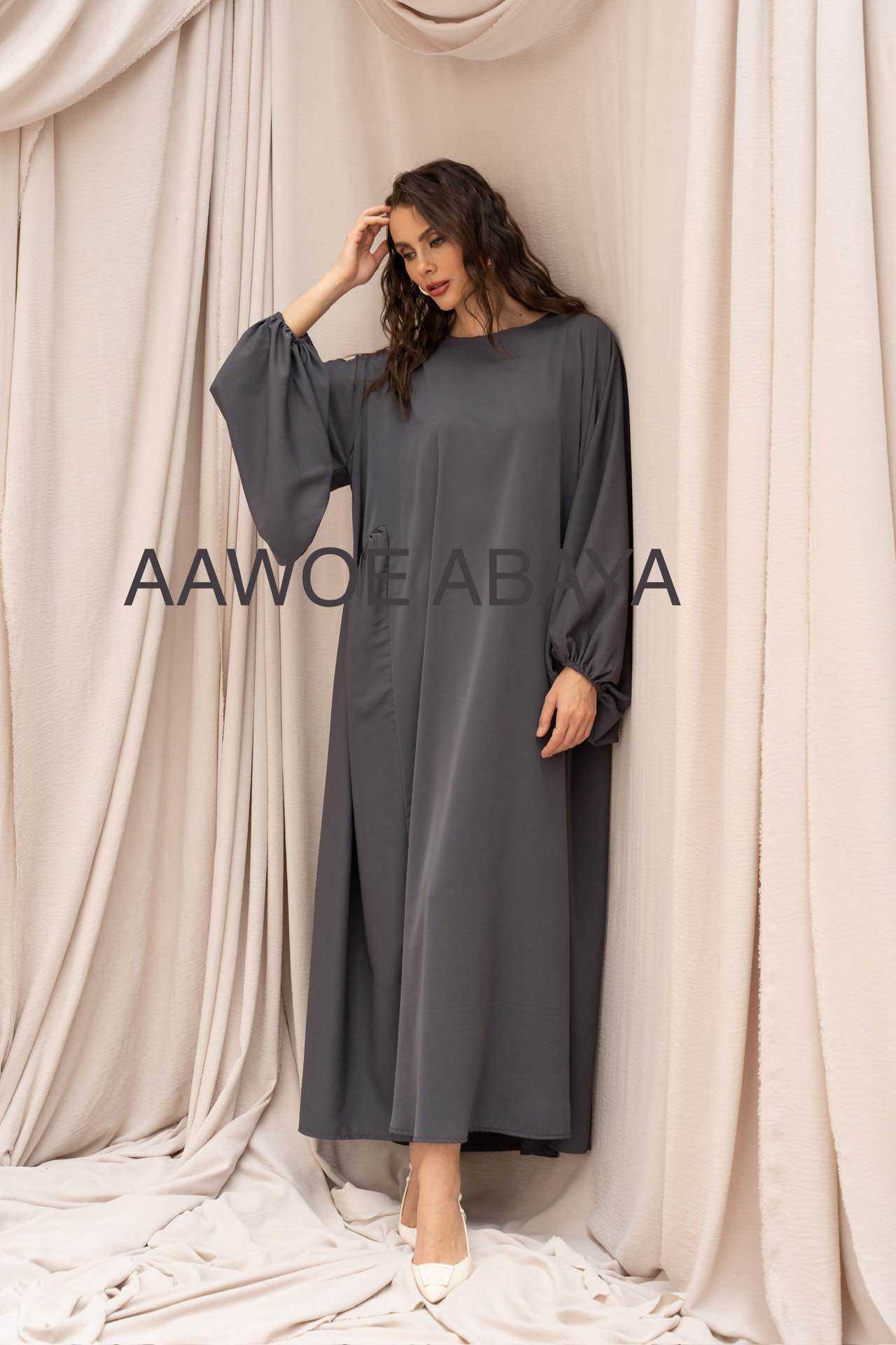 Aawoe Abaya - Wholesale Dress - Women's - Elegant Abaya Dress - 2466-ROB38