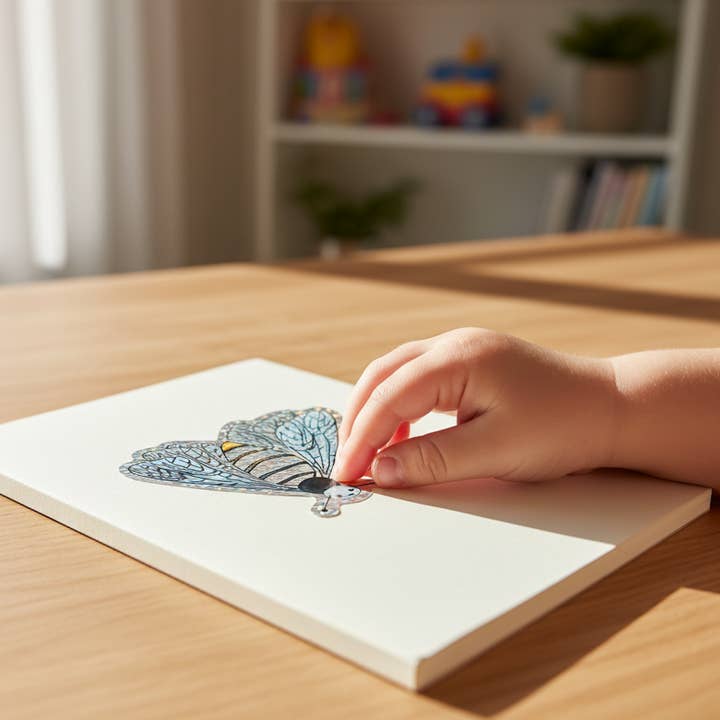 Buzzing Bee Glitter Sticker for wholesale by Two Owls